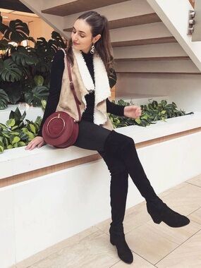 Steve Madden Black Over-the-Knee Suede Boots